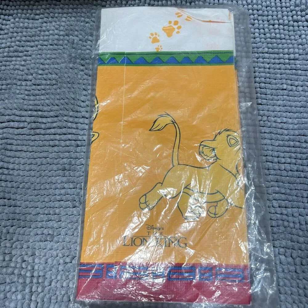 Vintage Disney The Lion King Table Cover 54x89 Hallmark Party Express 1990s